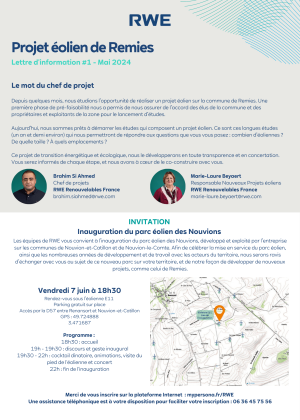 Lettre d'information n°1
